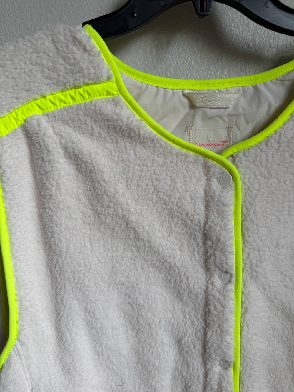 NWT FREE PEOPLE Movement  Mountain High Vest in Ivory Sz XL - Picture 8 of 8